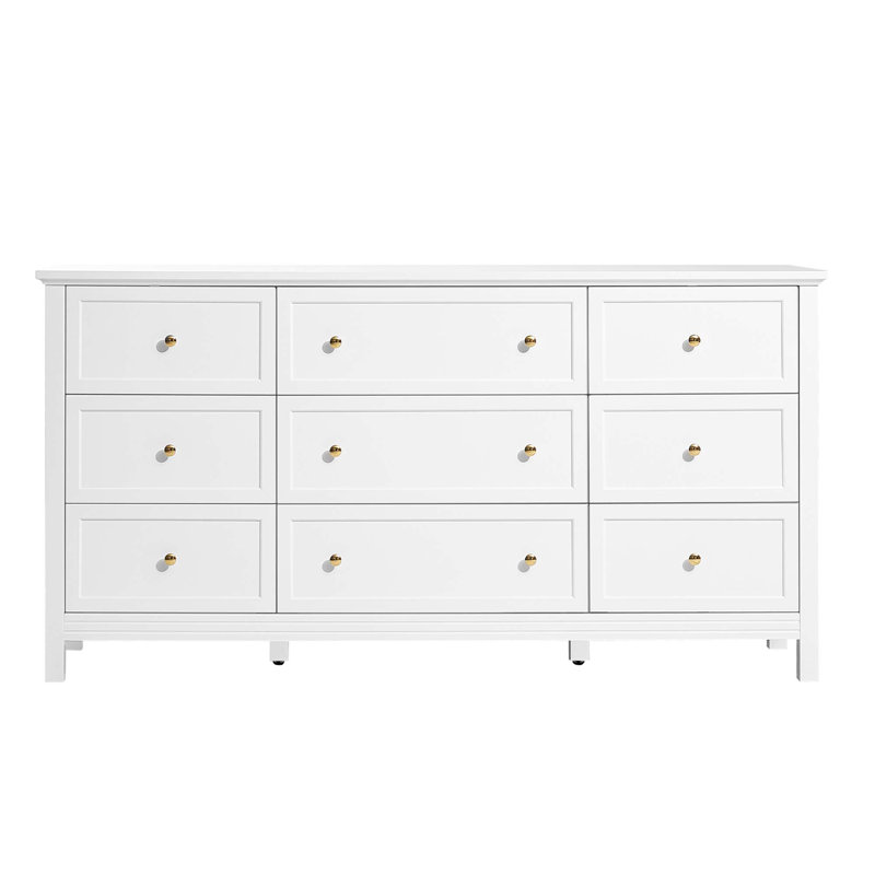 Commode en bois 9 tiroirs Retro