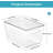 6 Pack Clear Stackable Storage Bins With Lids, Large Plastic Containers With Handle For Pantry Organizer And Storage,Perfect For Bathroom,Cabinet,Kitchen,Fridge,Closet Organization