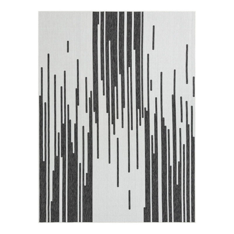 Tapis intérieur / extérieur d'extérieur moderne, Rectangle 9 pi x 12 pi