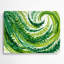 Art mural en métal légumes vert Mizuna-734436062