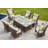 Algird 6 - Person Wicker Patio Dining Set with Rectangular Table , Cushions Included