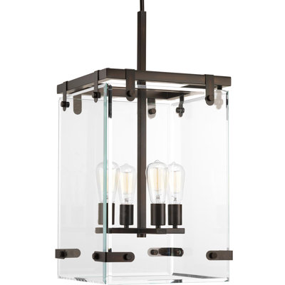 Bridgewood 4 - Light Dimmable Square / Rectangle Chandelier