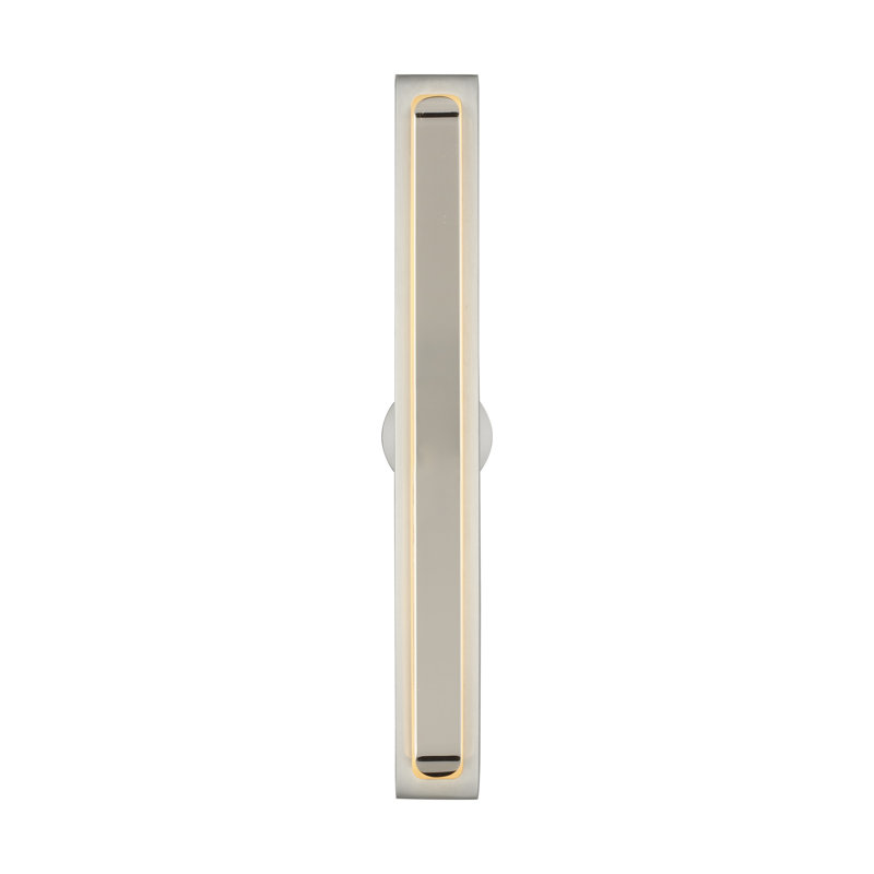 Bloccare 1 - Light LED Vanity Light, 12.9" H x 1.5" W x 1.4" D, Satin Nickel