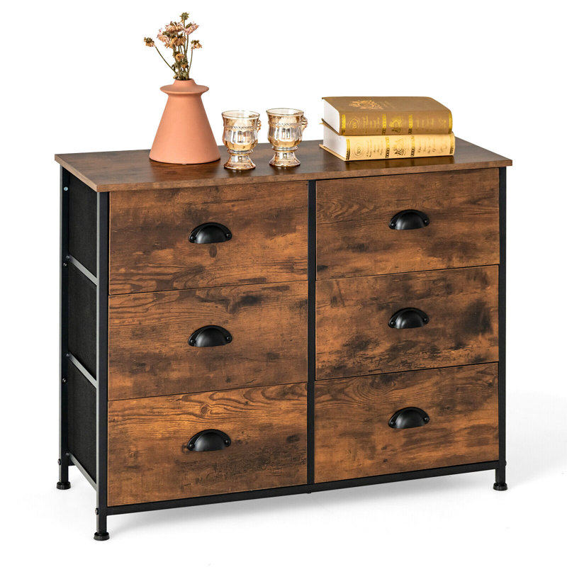 Hensel 80 cm W Chest of 6 Drawers