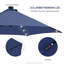 130cm Lighted Market Parasol-99323866