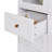White MDF Display Storage Cabinet,Tall Kitchen Pantry Cabinets With Glass Doors And Adjustable Shelves,Freestanding Storage Cupboard For Kitchen, Living Room