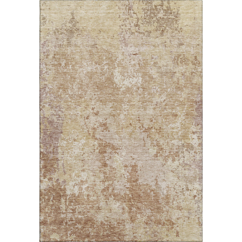 Tapis moderne de qualité supérieure lavable à la machine Gurubaksh AMF1162, Rectangle 3 pi x 5 pi