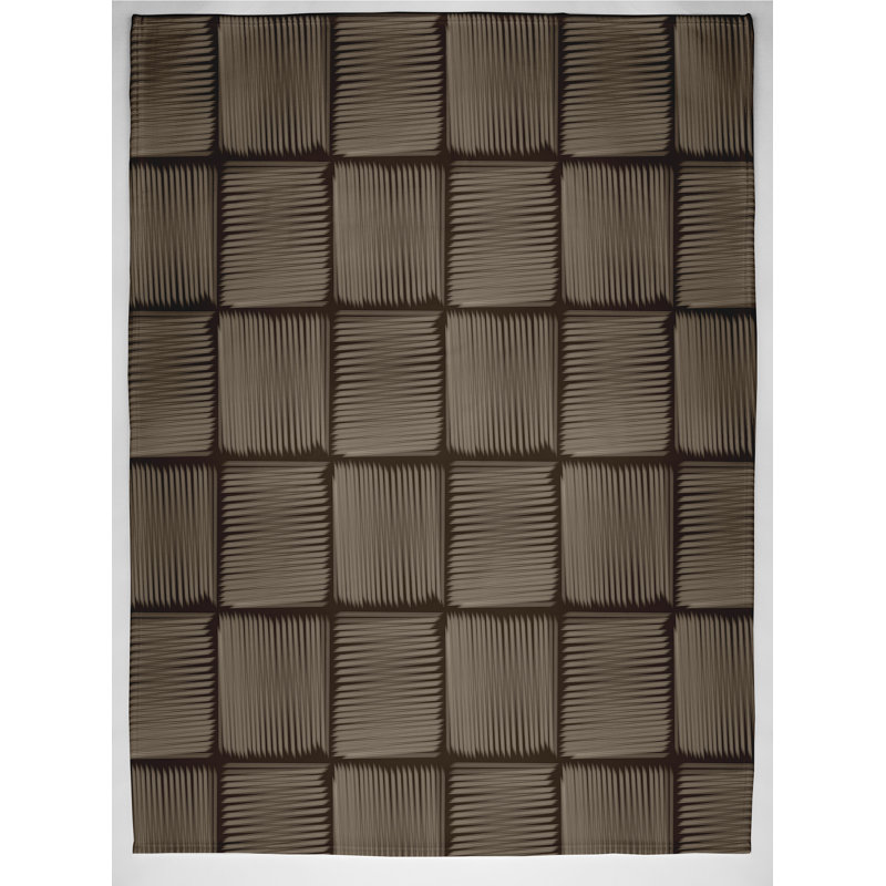 Throw Blanket, 50" H x 60" W x 0.5" D, Brown