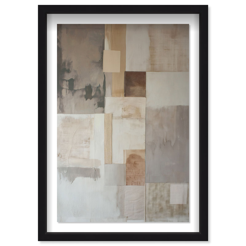 Dustveil (I) Shadowbox Abstract Print by Oliver Gal, Black Frame, 10 x 15, 37.5"H x 25.5"W, Black Frame