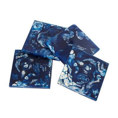 Square Resin Coaster Set