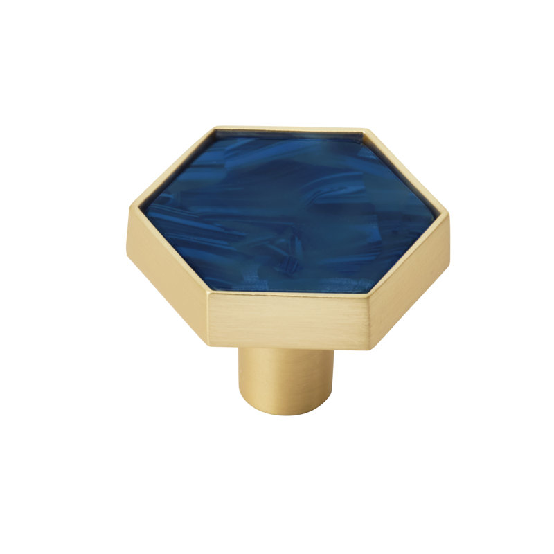 Multipack de boutons géométriques 1 5/16 po Accents, Or / bleu marine