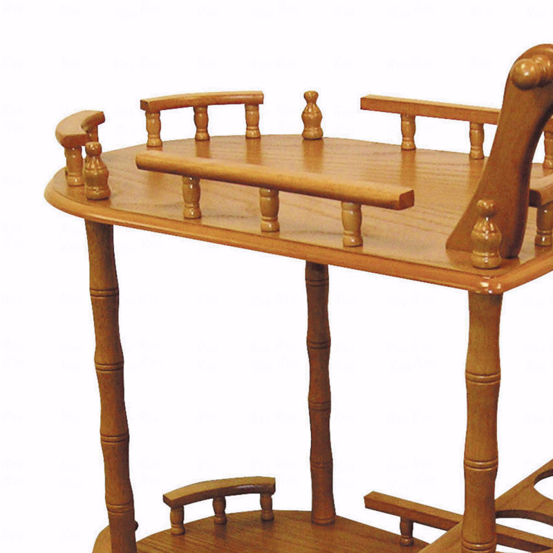 Grande table à vin 29 po en bois à 2 niveaux 29 po