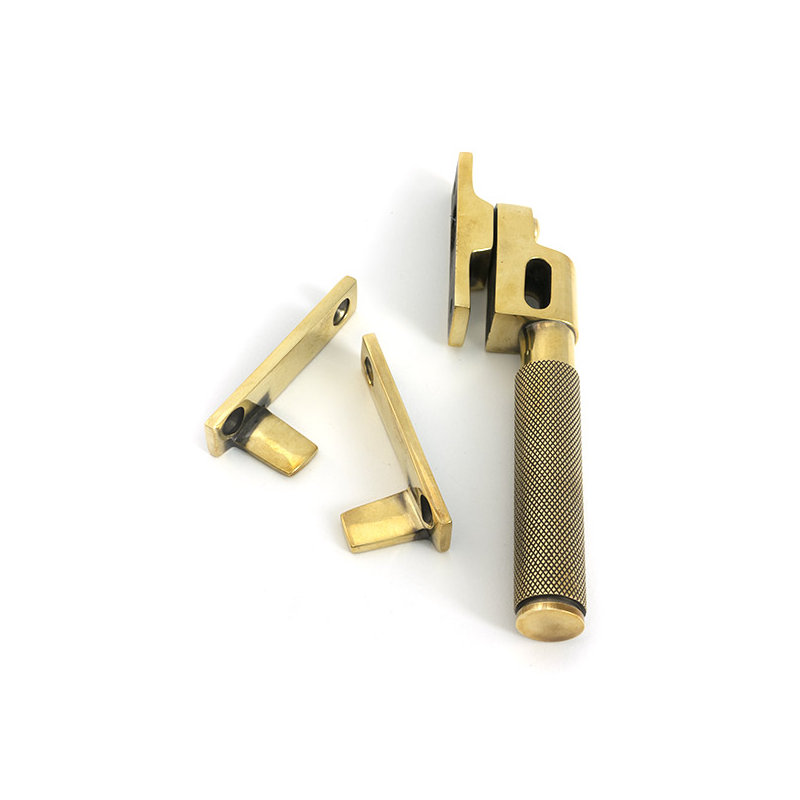 Brompton Night-Vent Locking Fastener, Aged Brass