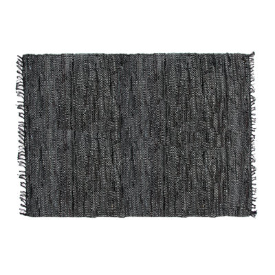 Tapis réversible 95% cuir / 5% coton Rodeo Collection