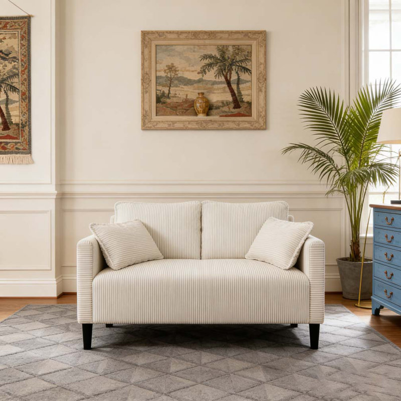 Causeuse 48 po, Beige