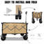 Chariot pliable pliable, chariot de plage pliable