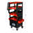 4 LEVEL MULTI PURPOSE TROLLEY FOR DIAGNOSTICS-BLACK+RED