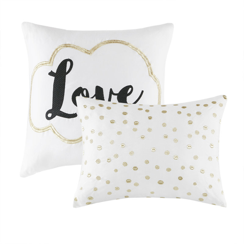 Twin/Twin XL Metallic Printed Comforter Set, Twin Comforter + 3 Additional Pieces
