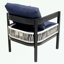 Patio extérieur 4 pièces avec coussin moelleux et pieds robustes-597368864