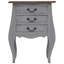 Bedside Cabinet Solid Mahogany Wood 48x35x64 cm