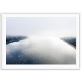 Tahoe Foggy Morning Print by Carly Tabak