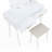 Makeup Vanity With Mirror And Stool-1295870697