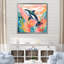 «Aquatic Elegance Dolphin Impression», art mural dauphin animaux-601125633-568136452