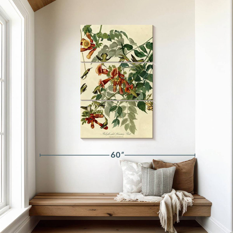 Brampt Ruby-Throated Hummingbird, 45" H x 28" W