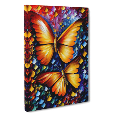 Pair Of Butterflies - Wrapped Canvas Print