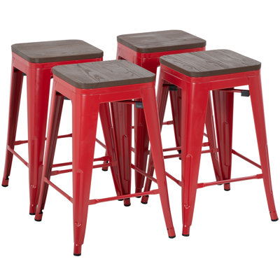Malakoff Counter Stool with Metal Frame