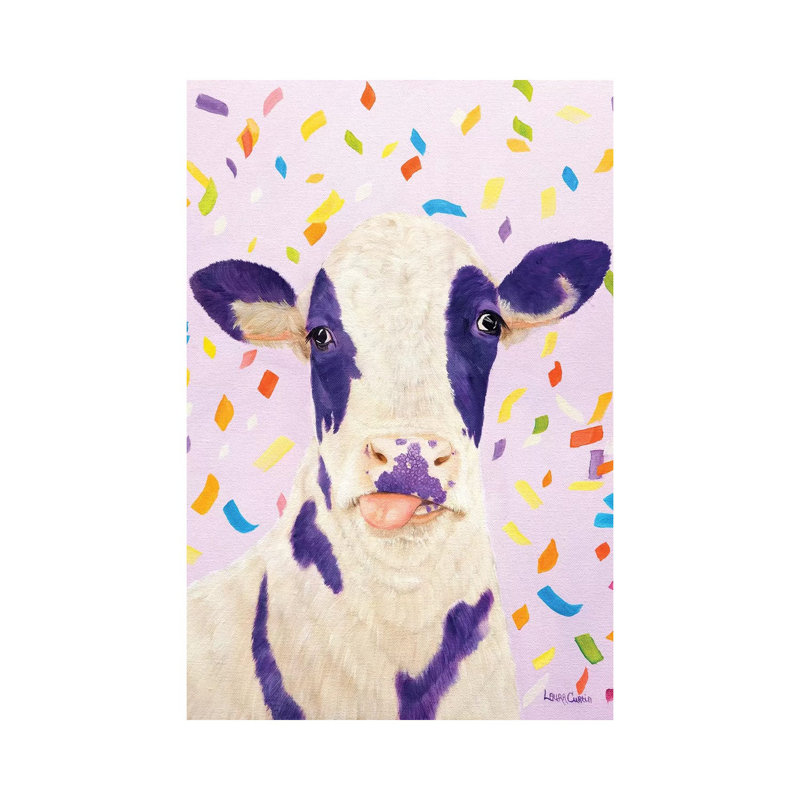 Pansy by Laura Curtin - Wrapped Canvas Painting, 20.32 cm H x 30.48 cm W