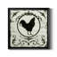 Berkshire Rooster - Reproduction d'art graphique sur toile encadrée-1825091515-1825091517