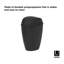 Poubelle pivotante en plastique 2,2 gallons Twirla-37866728