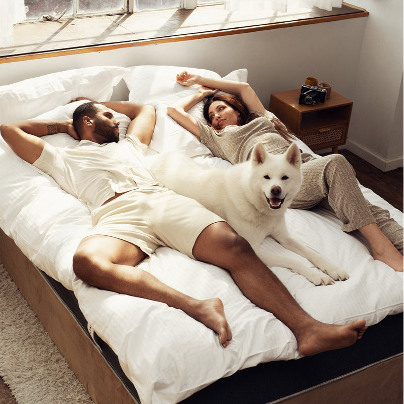 Ensemble de housse de couette de luxe Lincoln Collection Denia - 100% satin de coton ultra doux