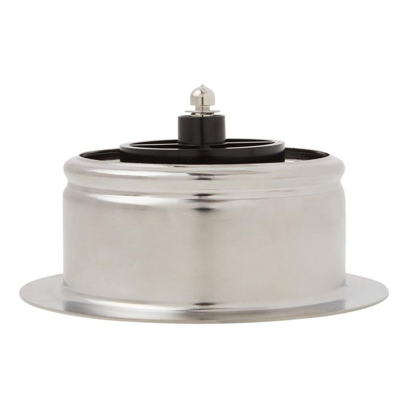 4-1/2" Garbage Disposal Flange with Stopper, Stainless Steel