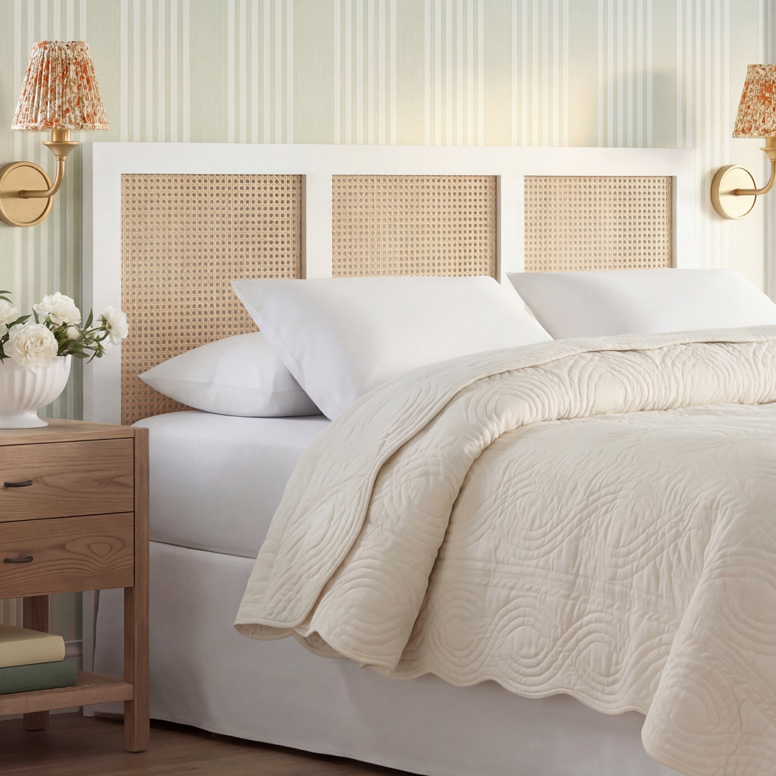 Tahoe Solid Wood Headboard, Queen, White