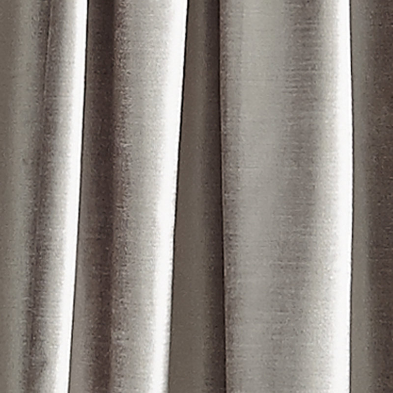 Paire de rideaux obscurcissant avec passe-tringle Modern, argent, l 50 po x L 108 po