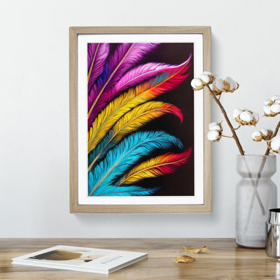 Vibrant Feathers No.2 - Wall Art