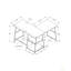 Bureau d'ordinateur, bureau personnel, coin, tablettes de rangement, L 48 po, forme en L, travail, ordinateur portable, stratifié, métal, contemporain, moderne-1237448526-1237448512