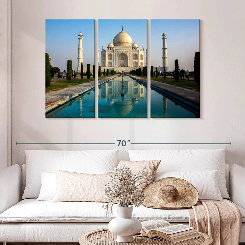 Adella Taj Mahal Pool Reflection, 32" H x 50" W