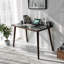 Libby Glass Top Metal Base Writing Desk