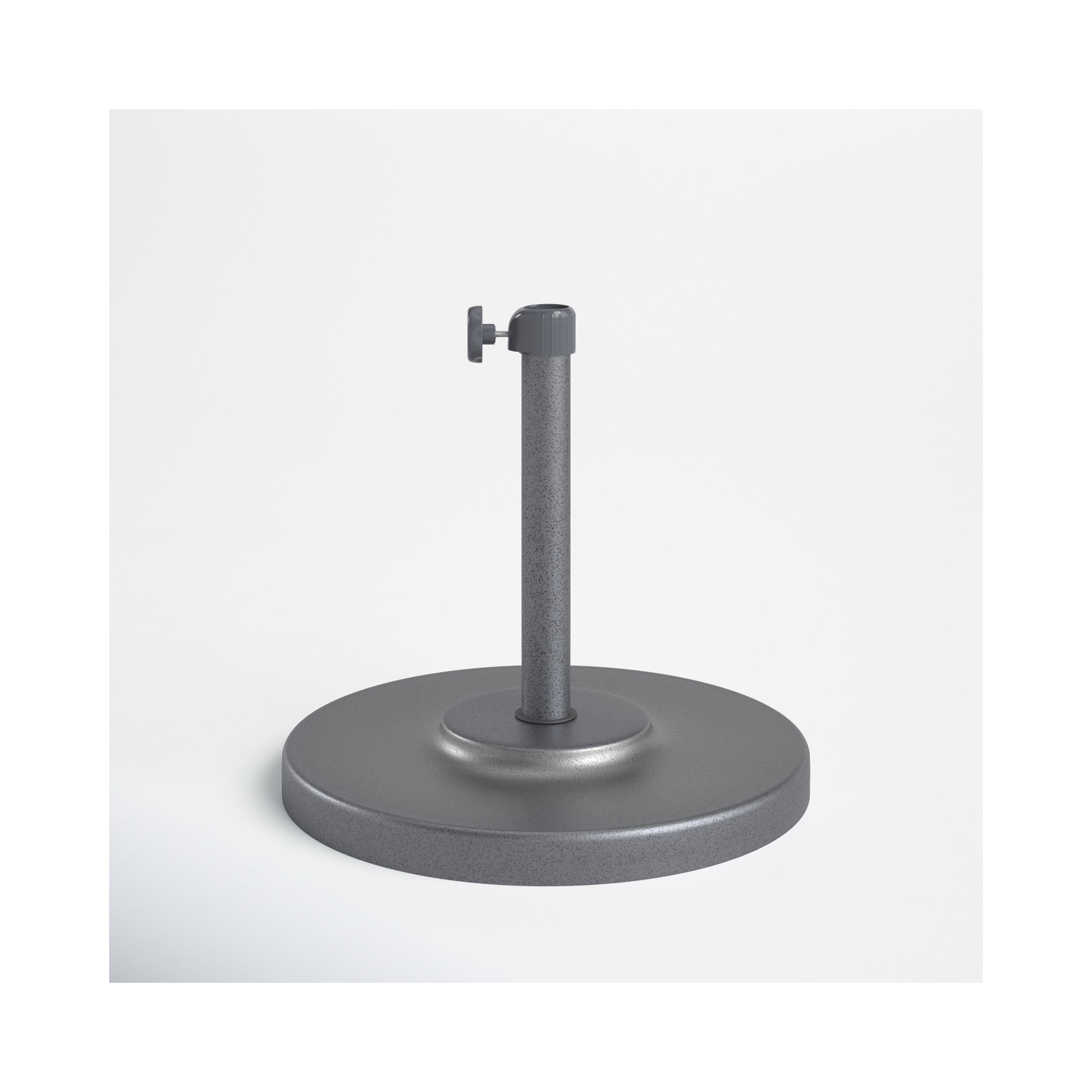 Harmonee Metal Free Standing Umbrella Base, Hammertone Gray