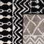 Tapis noir / ivoire à motif géométrique Cobos-1854513883