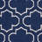 Rodgers Hand Woven Flat Weave Banana Silk/Wool/Cotton Geometric Rug in Ivory/Navy-1606693730