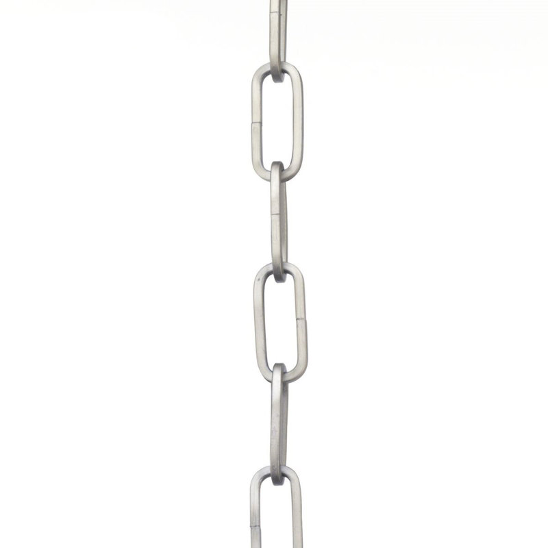 48-inch Brushed Nickel Square Profile Accessory Chain, 48" H x 1.13" W x 1.13" D, Antique Nickel