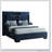 Navy Blue Queen Bed