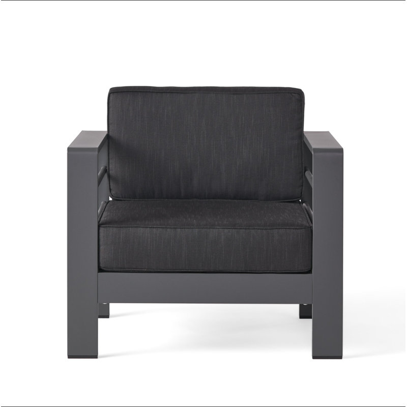 CHAISE CLUB CAPE CORAL MP1, Gris, Noir