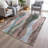 Machine Washable Indoor/Outdoor Xhevrie Salmon Rug-1074526301