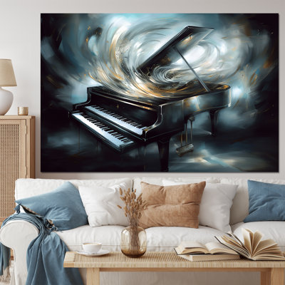 Piano Abstract I - Music Canvas Prints