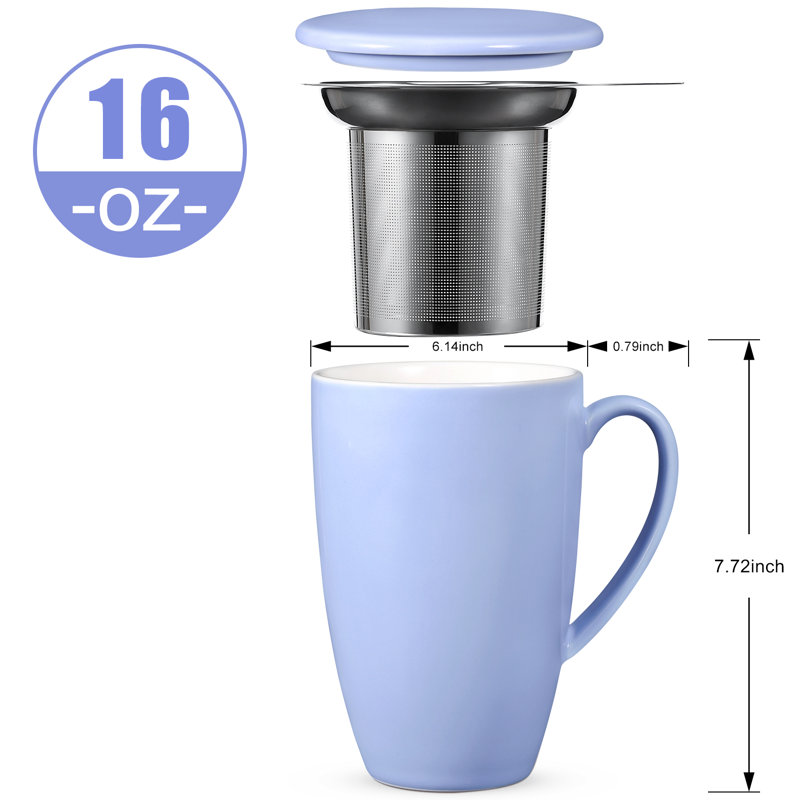 Tasse à thé en céramique Loughguile, Mauve